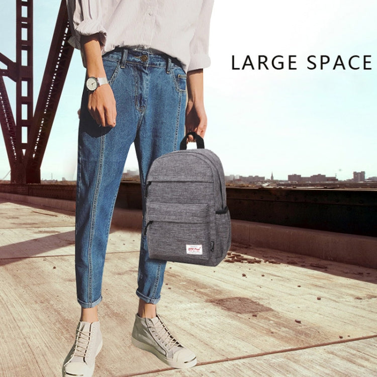 Universeller multifunktionaler Canvas-Rucksack für Laptop-Computer, Schultertasche für Studenten, passend für 13-15 Zoll, Größe: 36x25x10cm