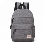 Universeller multifunktionaler Canvas-Rucksack für Laptop-Computer, Schultertasche für Studenten, passend für 13-15 Zoll, Größe: 36x25x10cm