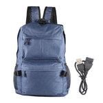 Universeller multifunktionaler Canvas-Rucksack für Laptop-Computer, Schultertasche für Studenten, passend für 13-15 Zoll, Größe: 36x25x10cm