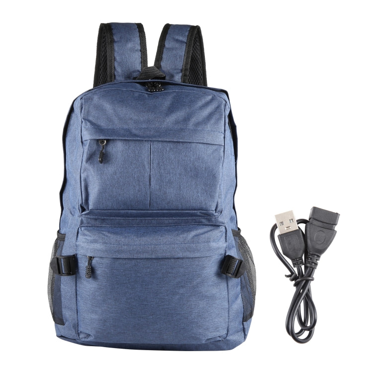 Universeller multifunktionaler Canvas-Rucksack für Laptop-Computer, Schultertasche für Studenten, passend für 13-15 Zoll, Größe: 36x25x10cm