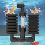 Wandmontiertes Aquarium Mini Doppelköpfiger Pneumatischer Geräuscharmer Biochemischer Baumwollfilter, HC7149A, HC7149B, HC7149C, HC7149D