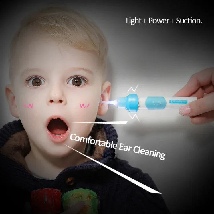 Ear-cleaner Children Gleamy Electric Gentle and Effective Ears Cleaning Device, Ear-cleaner