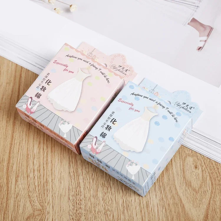 25er-Packung Einweg-Make-up-Pads aus weicher, dünner Baumwolle, Kartonverpackung
