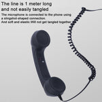 Type-C Stecker Mikrofon Retro Telefon Strahlenschutz Handyhörer, Type-C