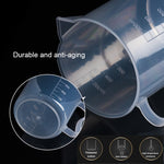 500 ml PP-Kunststoffbecher, dünnwandig, digitaler Messbecher, Zylinderskala, Messglas, Laborwerkzeuge, 500 ml Messbecher