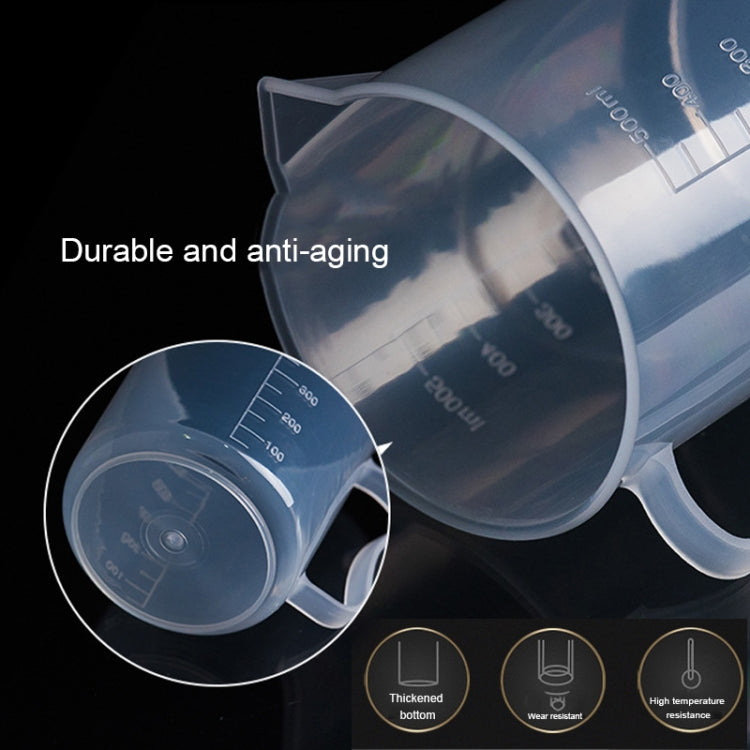 500 ml PP-Kunststoffbecher, dünnwandig, digitaler Messbecher, Zylinderskala, Messglas, Laborwerkzeuge, 500 ml Messbecher