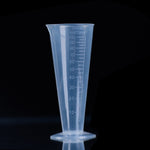 10 STÜCK 100ml lebensmittelechte PP-Kunststoff-Flasche Digitaler konischer Messbecher Zylinder Skala Messglas Laborgeräte, 100ml