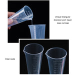 10 STÜCK 100ml lebensmittelechte PP-Kunststoff-Flasche Digitaler konischer Messbecher Zylinder Skala Messglas Laborgeräte, 100ml