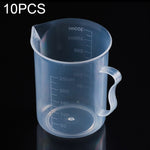 10 St. 250ml PP-Kunststoff-Flasche in Lebensmittelqualität, digitaler Messbecher, Zylinderskala, Messglas, Laborwerkzeuge, 250ml