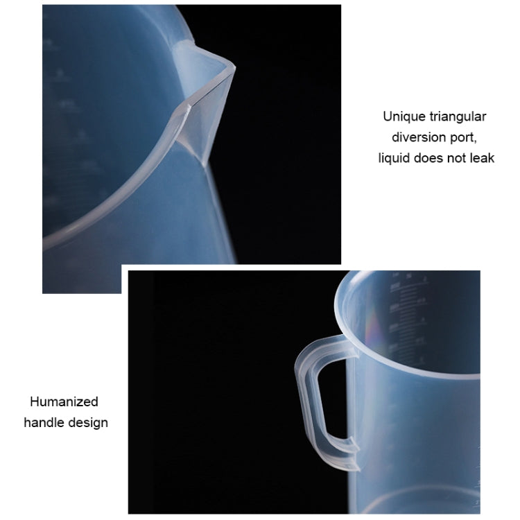 5000 ml Messbecher aus PP-Kunststoff in Lebensmittelqualität mit digitaler Skala, Labormessbecher, 5000 ml