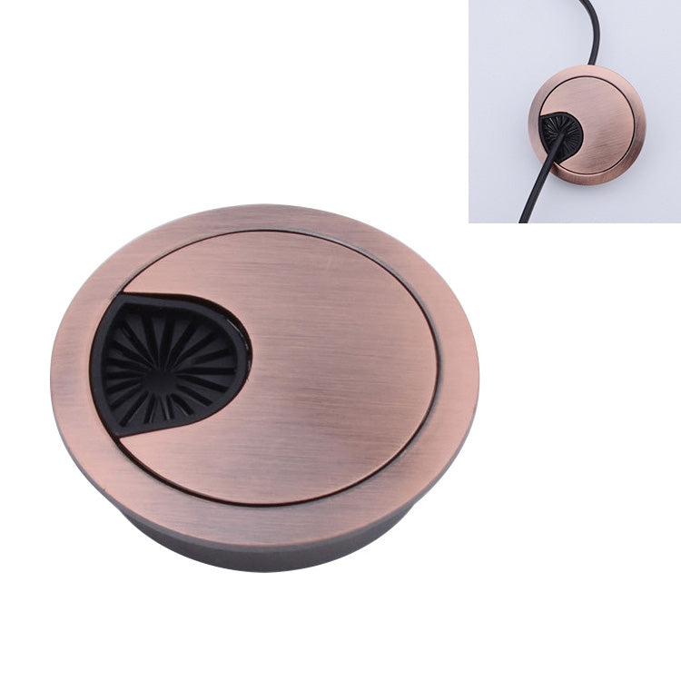Desk Computer Desktop Zinklegierung Runde Kabeldurchführung Lochabdeckung, Lochdurchmesser: 80 mm (Grüne Bronze), 80 mm