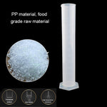 1000ml PP-Kunststoff-Messzylinder mit Ausgießer, Graduierung und hexagonalem Fuß, 1000ml
