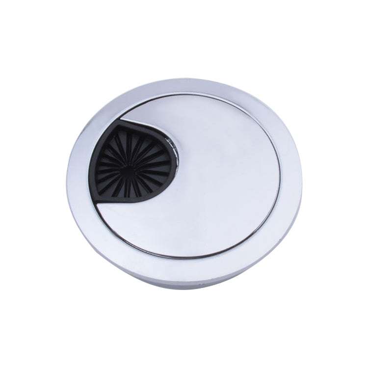 2 PCS Desk Computer Desktop Zinc Alloy Round Threading Box Hole Cover, Hole Diameter: 53mm  (Bright Gold), 53mm
