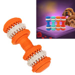 Hundespielzeug für die Zahnreinigung von Haustieren, aus ungiftigem Weichgummi, in Hantelform, groß, Länge: 15 cm, 15 cm (Rot), 15 cm (Babyblau), 15 cm (Orange), 15 cm (Blau)