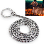 60 cm langes Haustier-Halsband mit Schlangenkette, Hundehalsband, 60 cm