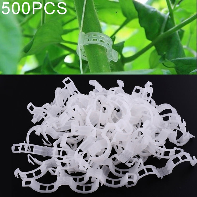 500 Stk. 25mm feste Krawattenklammer aus Kunststoff, hängender Kran-Ordner, Rankenpflanzen-Befestigungsklammer, 500 Stk.