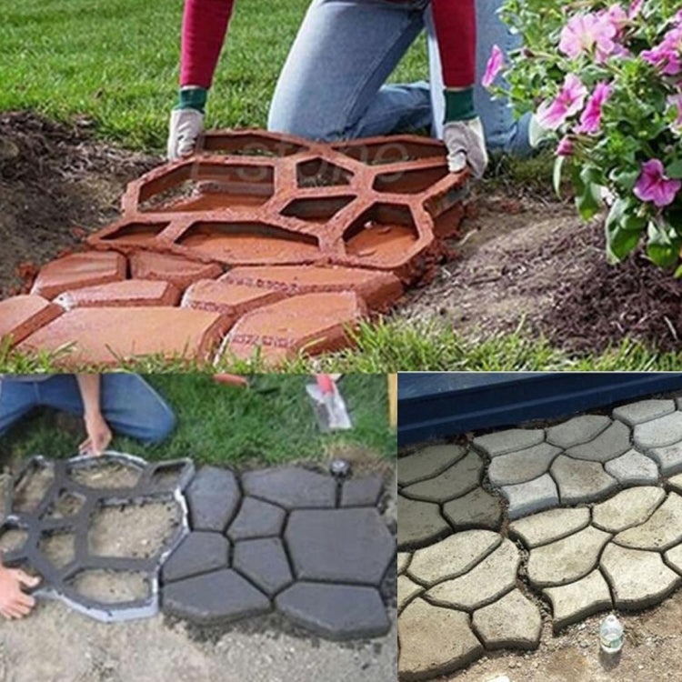Handbuch Zement Beton Straßenform Kunststoffform DIY Gartenpflasterform, Gartenpflasterform