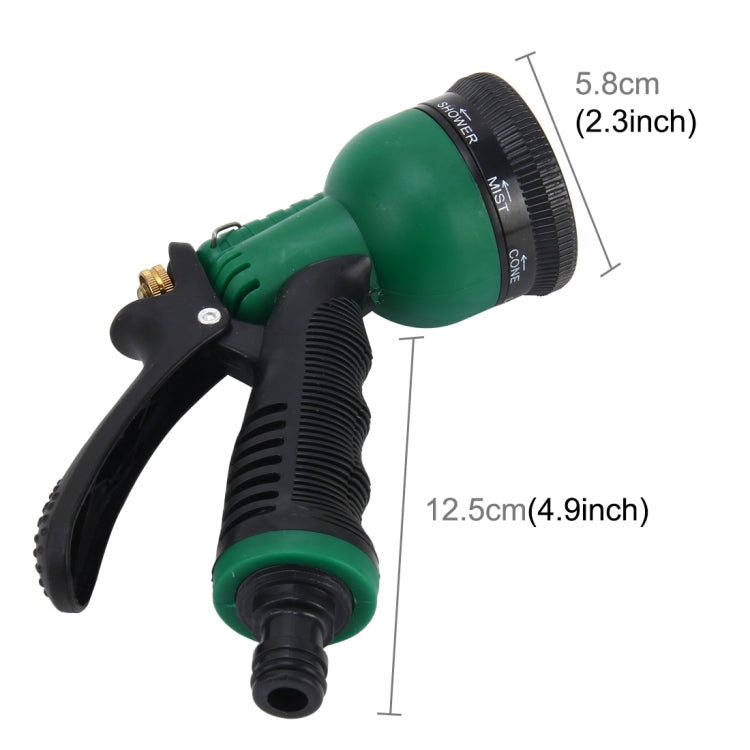 8-Funktionen Garten-Wasserpistole Multifunktionale Spritzpistole Gartenbrause Bewässerungspistole, 8 Funktionen
