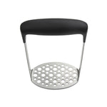 Edelstahl Hand-Kartoffel- und Kürbispresse mit breitem und ergonomischem Quergriff, einschichtiges Edelstahl