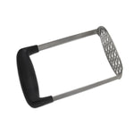 Edelstahl Hand-Kartoffel- und Kürbispresse mit breitem und ergonomischem Quergriff, einschichtiges Edelstahl