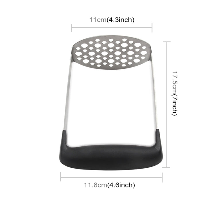 Edelstahl Hand-Kartoffel- und Kürbispresse mit breitem und ergonomischem Quergriff, einschichtiges Edelstahl