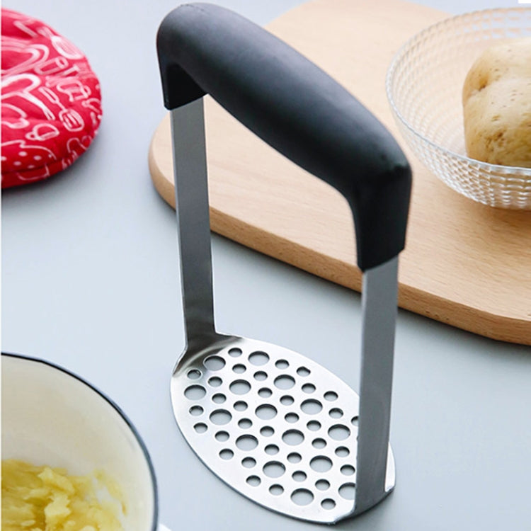 Edelstahl Hand-Kartoffel- und Kürbispresse mit breitem und ergonomischem Quergriff, einschichtiges Edelstahl