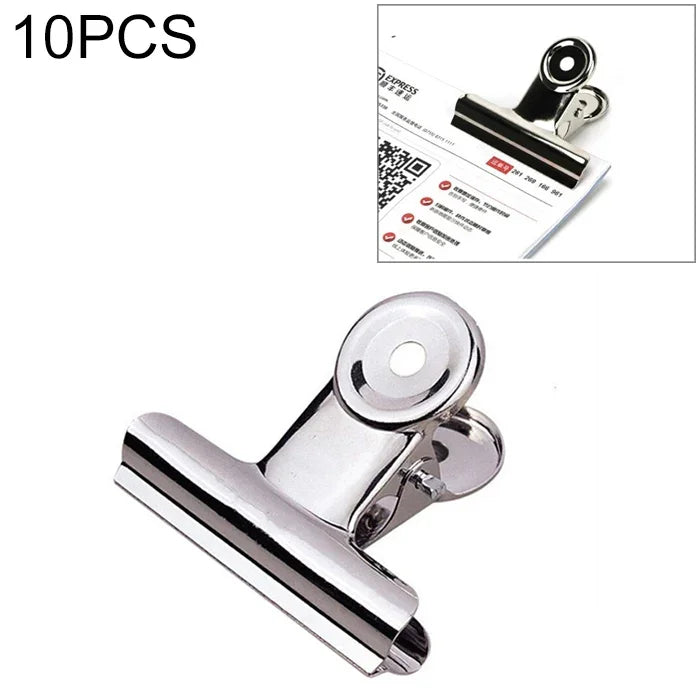 10 Stück 50 mm Silber Metall Edelstahl Runde Büroklammern Briefpapierklammern Bürobinderklammern, 10 Stück / 50 mm