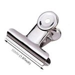 10 Stück 50 mm Silber Metall Edelstahl Runde Büroklammern Briefpapierklammern Bürobinderklammern, 10 Stück / 50 mm