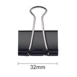 50 STÜCK 32mm schwarze Metallklammern Notizen Brief Papierklammer Büroheftung, 50 STÜCK / 32mm