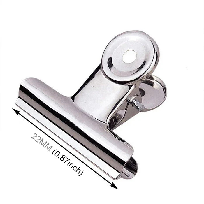 100 Stück 22 mm Silber Metall Edelstahl Runde Klammern Notizen Brief Büro Klammer, 100 Stück / 22 mm
