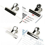100 Stück 22 mm Silber Metall Edelstahl Runde Klammern Notizen Brief Büro Klammer, 100 Stück / 22 mm