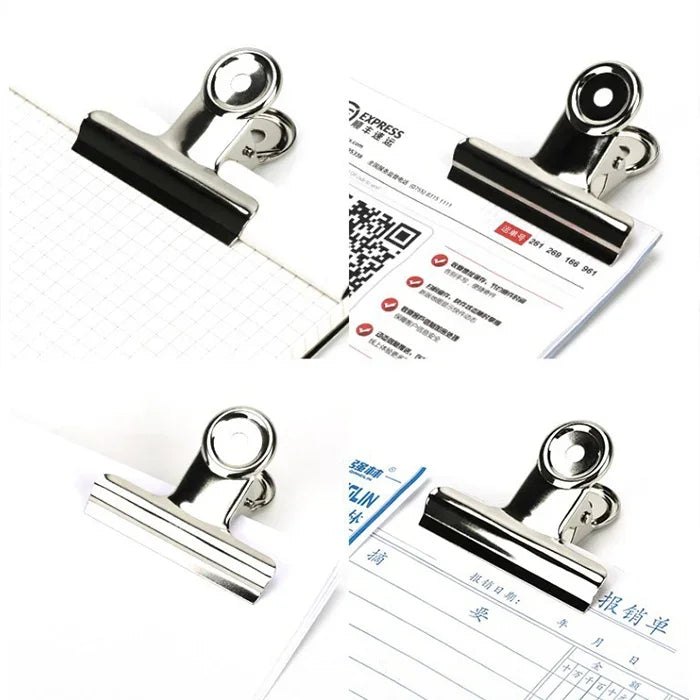100 Stück 22 mm Silber Metall Edelstahl Runde Klammern Notizen Brief Büro Klammer, 100 Stück / 22 mm