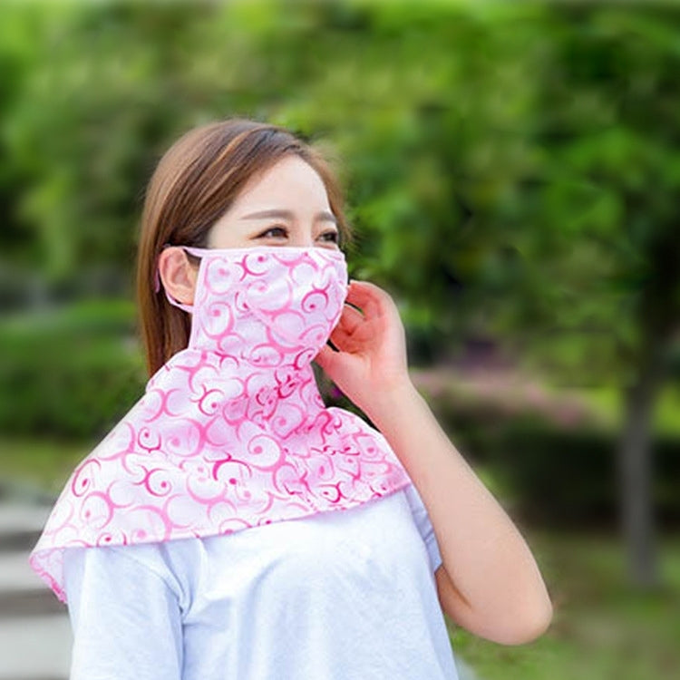 Sommer-Schals Anti-UV-Maske Reit-Nackenschutz Atmungsaktive Outdoor-Sonnenschutzmaske, Zufällige Farblieferung, Anti-UV-Maske