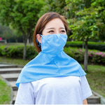Sommer-Schals Anti-UV-Maske Reit-Nackenschutz Atmungsaktive Outdoor-Sonnenschutzmaske, Zufällige Farblieferung, Anti-UV-Maske