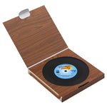 6 Stück/Set Retro Schwarz Vinyl CD Schallplatten Untersetzer Tischset Untersetzer Heimdeko, Durchmesser: 10,7 cm, 6 Stück Untersetzer