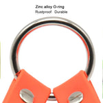 TPU-Material Hundeleine 2-in-1, verwicklungsfreies Zugseil, Doppelleine für Hunde, Länge: 25 cm, 2-in-1 (Rot)