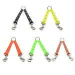 TPU-Material Hundeleine 2-in-1, verwicklungsfreies Zugseil, Doppelleine für Hunde, Länge: 25 cm, 2-in-1 (Rot)
