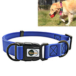 Wasserdichtes, verstellbares Hundehalsband aus PVC-Material mit Doppelschlaufe, geeignet für temperamentvolle Hunde, Größe: L, Halsumfang: 39–63 cm