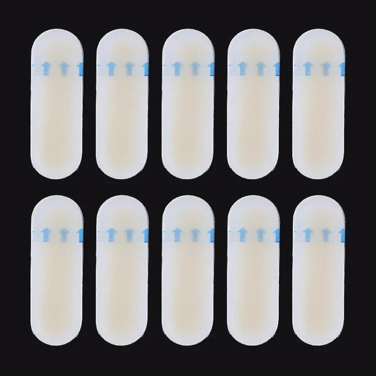 10 Stk. Fußpflege Hydrogel Analgetikum Pflaster Blasen Rutsch Fersenschutz Größe: 20x60cm, Größe: 20x60cm