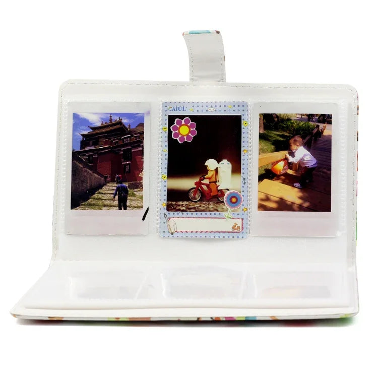 Dessertmuster 3 Zoll DIY PU Mini-Kreativitätseinlage Typ 32 Seiten Exquisites Fotoalbum für Polaroid, Dessert