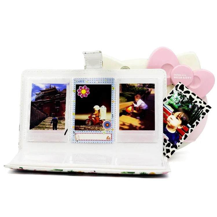 Flamingo-Kaktus-Muster, 7,6 cm (3 Zoll), DIY-Mini-Kreativitätseinlage aus PU, 32 Seiten, exquisites Fotoalbum für Polaroid, Flamingo-Kaktus