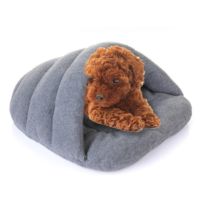 Hausschuhform aus Polarfleece, warm und dick, für Haustiere (Hunde, Katzen), Größe: L, 58 × 68 × 32 cm