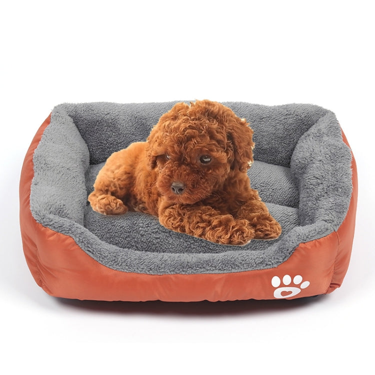 Bonbonfarbene, warme Hundematte für vier Jahreszeiten, Teddy-Hundematte, Größe: L, 66 × 50 × 14 cm