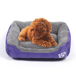 Bonbonfarbene, warme Hundematte für vier Jahreszeiten, Teddy-Hundematte, Größe: M, 54 × 42 × 12 cm