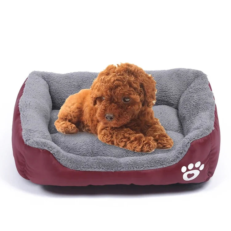 Bonbonfarbene, warme Hundematte für vier Jahreszeiten, Teddy-Hundematte, Größe: M, 54 × 42 × 12 cm