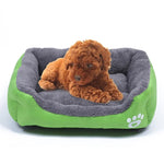 Bonbonfarbene, warme Hundematte für vier Jahreszeiten, Teddy-Hundematte, Größe: S, 43 × 32 × 10 cm
