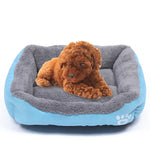 Bonbonfarbene, warme Hundematte für vier Jahreszeiten, Teddy-Hundematte, Größe: S, 43 × 32 × 10 cm