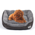 Bonbonfarbene, vier Jahreszeiten, echte warme Haustier-Hundematte, Teddy-Hundematte, Größe: XL, 80×60×16cm, Größe: XL