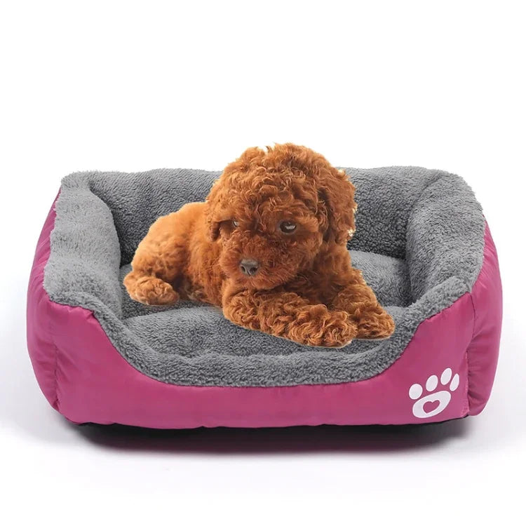 Bonbonfarbene, vier Jahreszeiten, echte warme Haustier-Hundematte, Teddy-Hundematte, Größe: XL, 80×60×16cm, Größe: XL