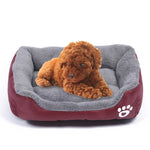 Bonbonfarbene, vier Jahreszeiten, echte warme Haustier-Hundematte, Teddy-Hundematte, Größe: XL, 80×60×16cm, Größe: XL